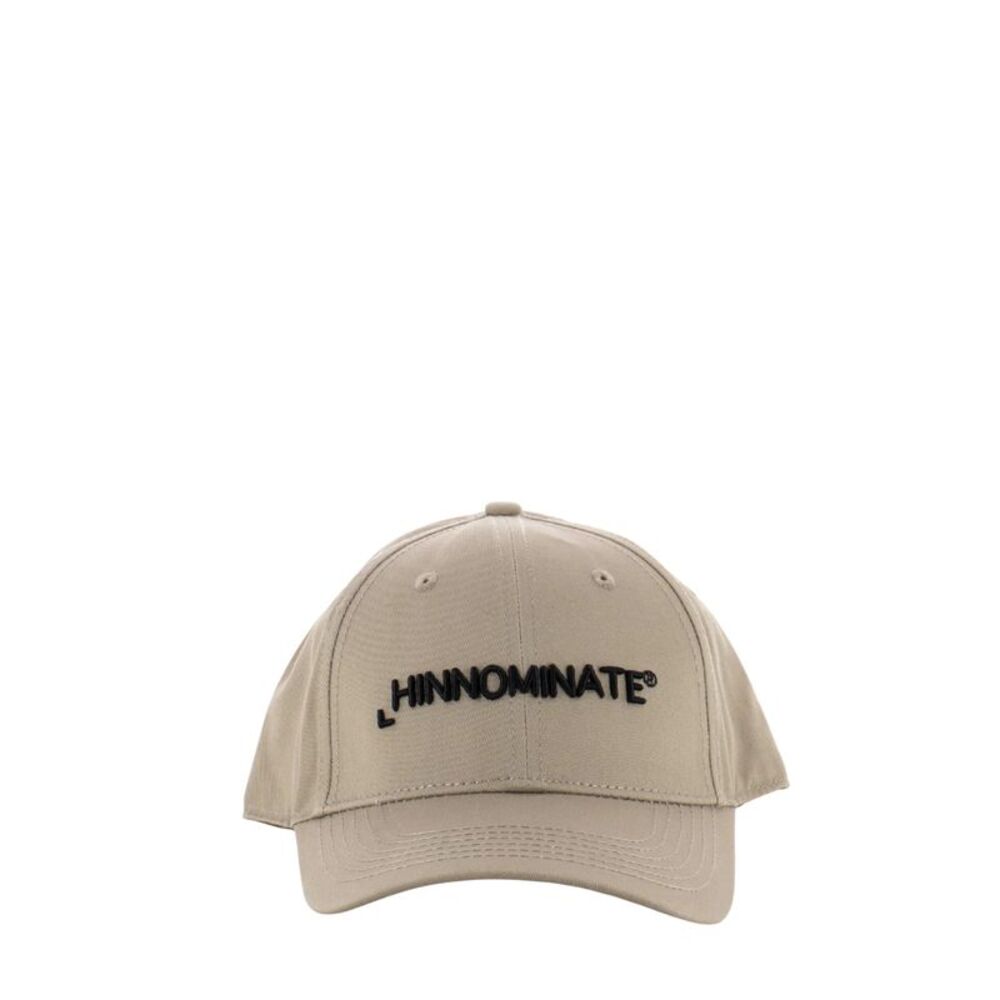 Hinnominate Beige Embroidered Logo Cotton Women's Hat